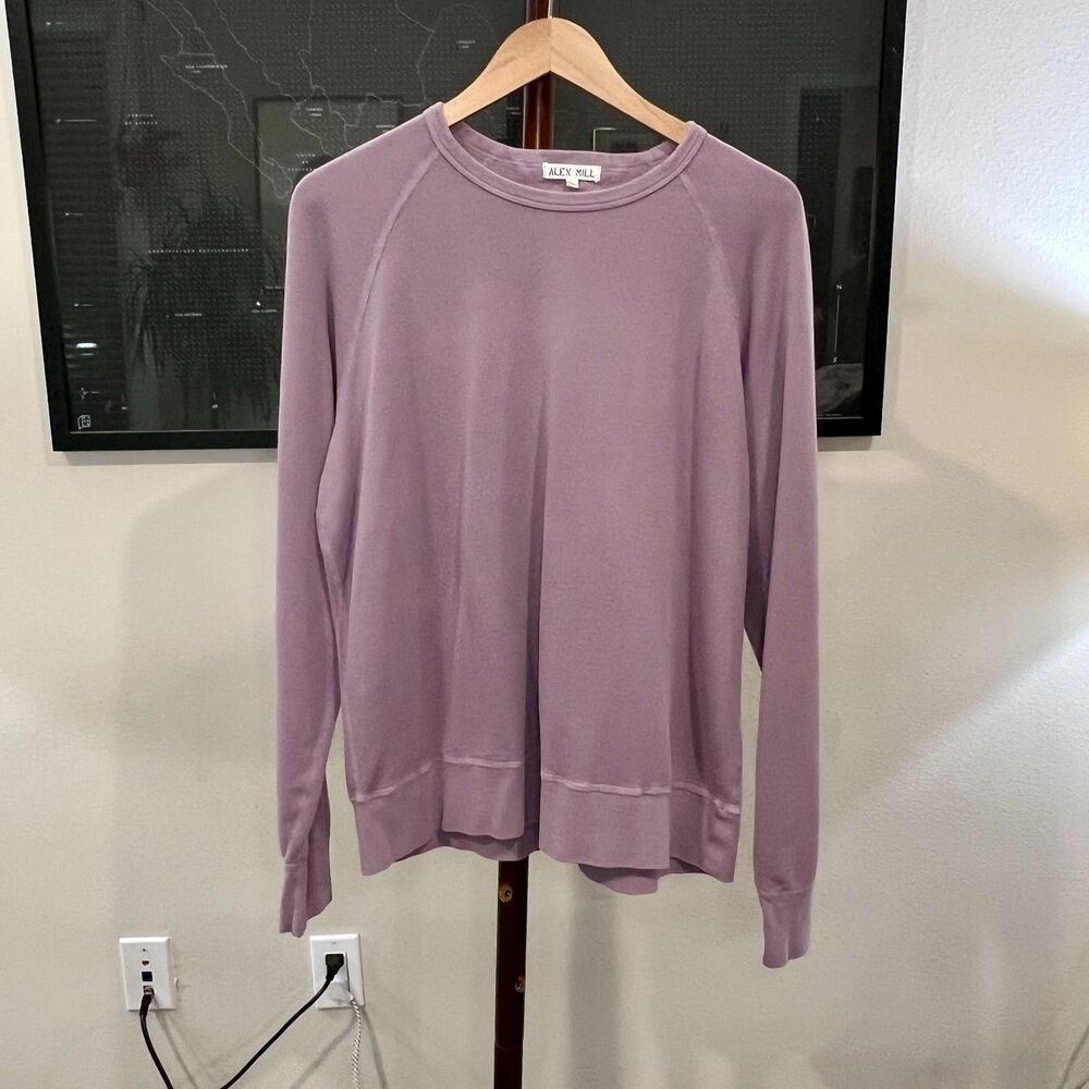 Alex Mill - French Terry Lightweight Sweatshirt Large - Lilac